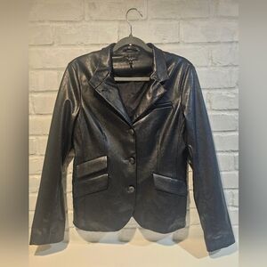 Rag & Bone Faux Leather Blazer Size 8